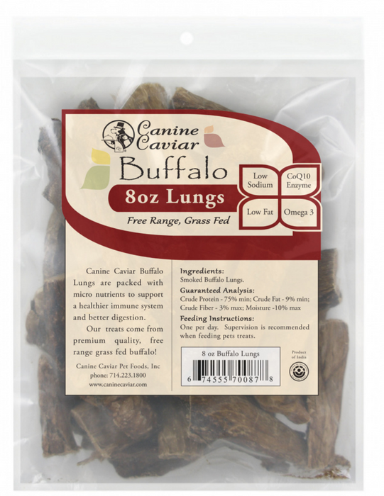 Canine Caviar Buffalo Lung Dog Treats