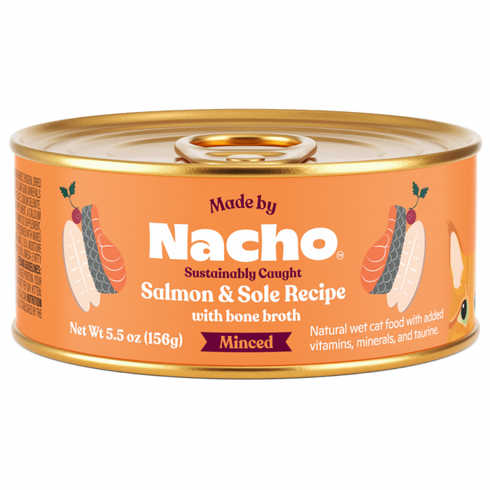 Made By Nacho Sustainably Caught Minced Salmon & Sole Recipe With Bone Broth