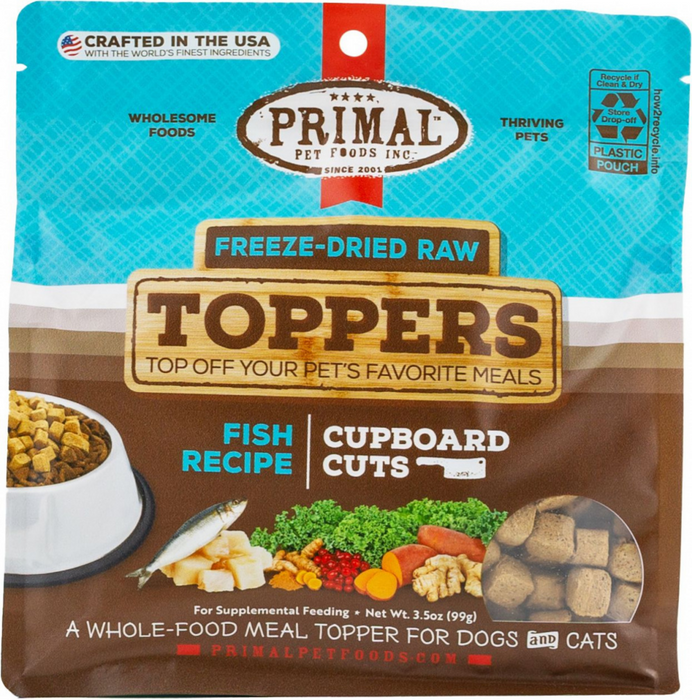 Primal Fish Cupboard Cuts Dog & Cat Topper