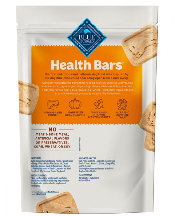 Blue Health Bars Baked With Pumpkin & Cinnamon Dog Treats