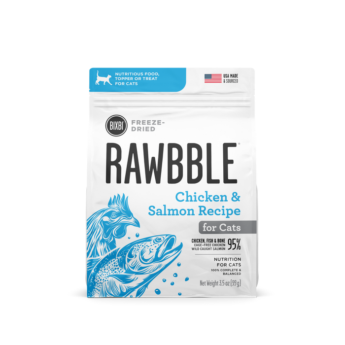 BIXBI RAWBBLE Chicken/Salmon Freeze Dried for Cats