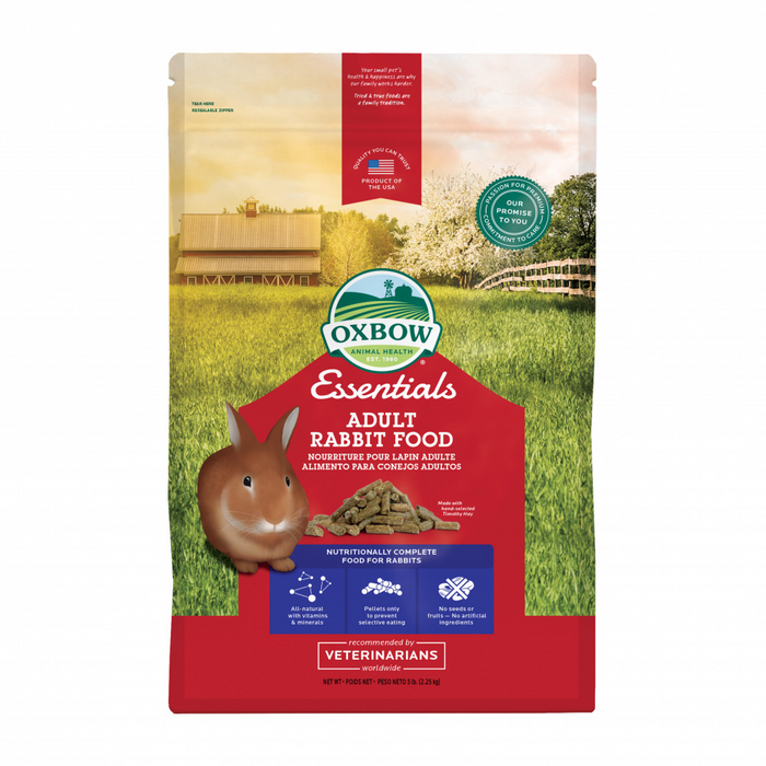 Oxbow Animal Health Essentials Adult Rabbit Food All Natural Adult Rabbit Pellets