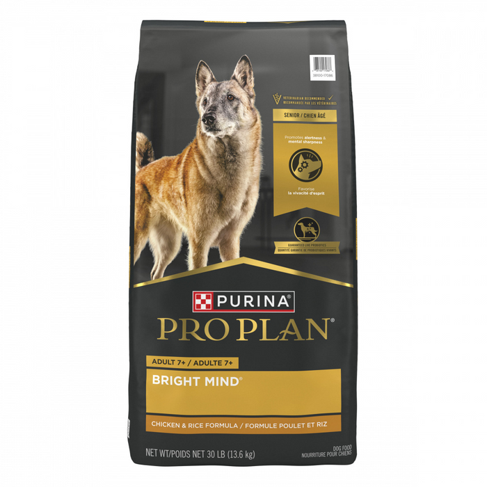 Purina Pro Plan Bright Mind Adult 7plus Chicken & Rice Formula Dry Dog Food