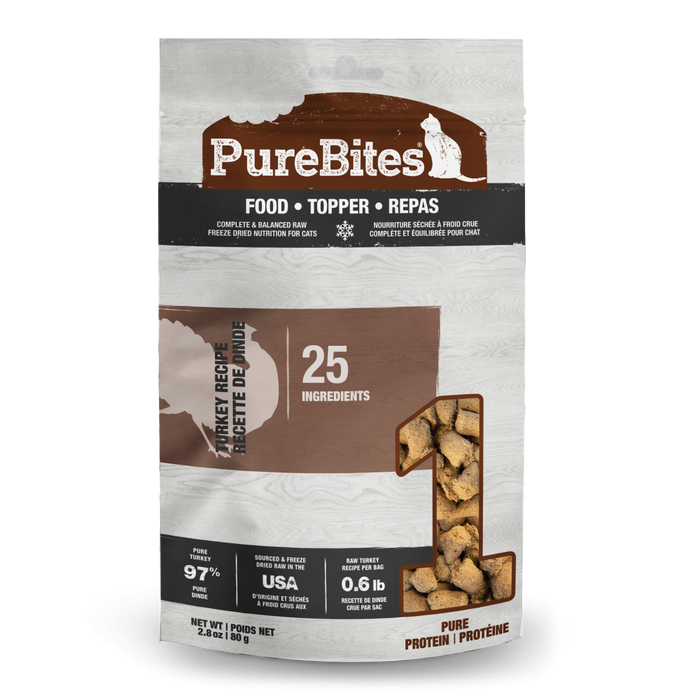 PureBites Cat Food Topper Turkey Recipe