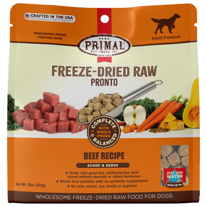 Primal Canine Beef Formula Freeze-Dried Pronto