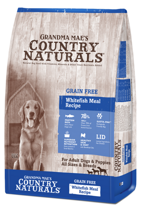 Grandma Mae's Country Naturals Grain Free WhiteFish Dry Food for Dogs