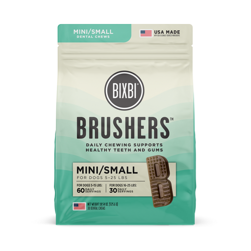 Bixbi Dog Brushers Dental Chew for Small Dogs