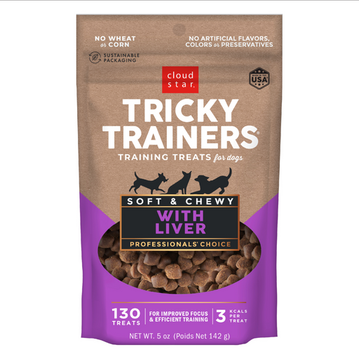 Cloud Star Tricky Trainers Soft & Chewy Liver Dog Treats