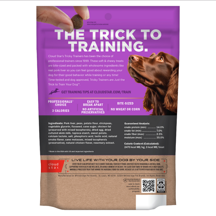 Cloud Star Tricky Trainers Soft & Chewy Liver Dog Treats