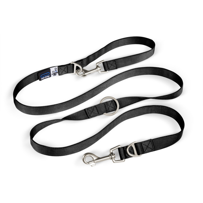 Curli Adjustable Leash Nylon Black