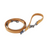 Curli Apple Leather Adjustable Leash Brown