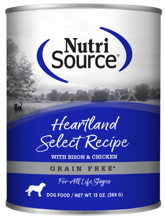 NutriSource Grain Free Heartland Select Formula Canned Dog Food