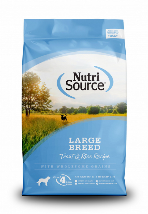 NutriSource Large Breed Trout & Rice Recipe Dry Dog Food