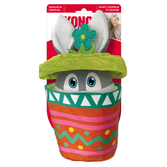 KONG Puzzlements Surprise Flower Pot Dog Toy