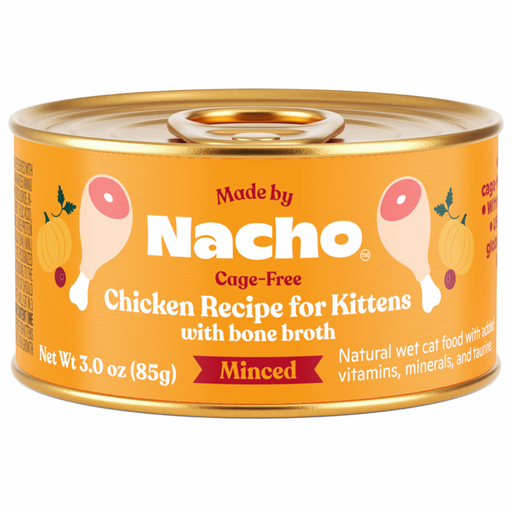 Made By Nacho Cage-Free Chicken Recipe Minced With Bone Broth For Kittens