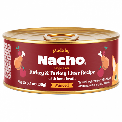 Made By Nacho Cage-Free Turkey & Turkey Liver Minced Recipe With Bone Broth