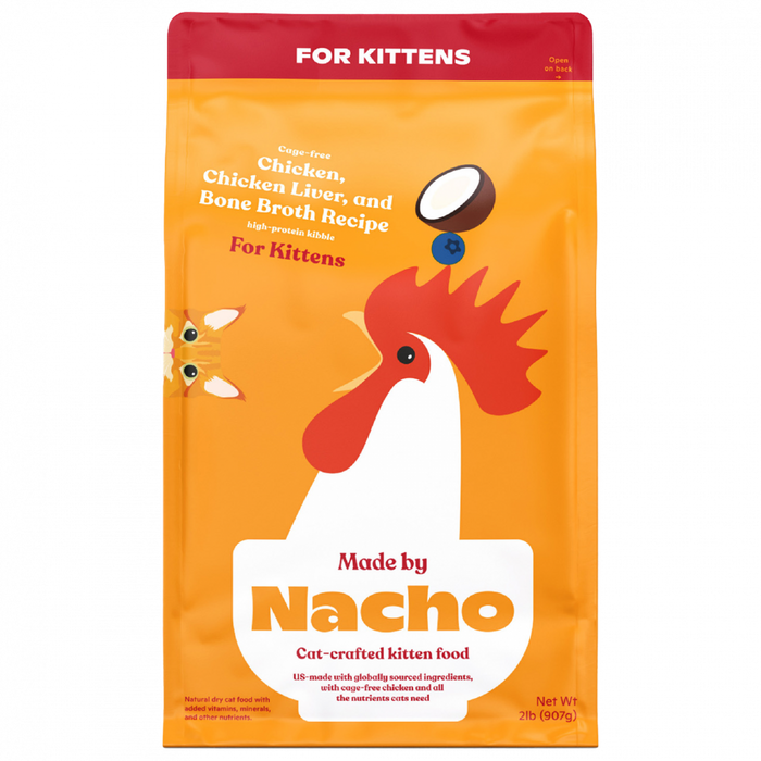 Made By Nacho Cage-Free Chicken, Chicken Liver, And Bone Broth Recipe For Kittens