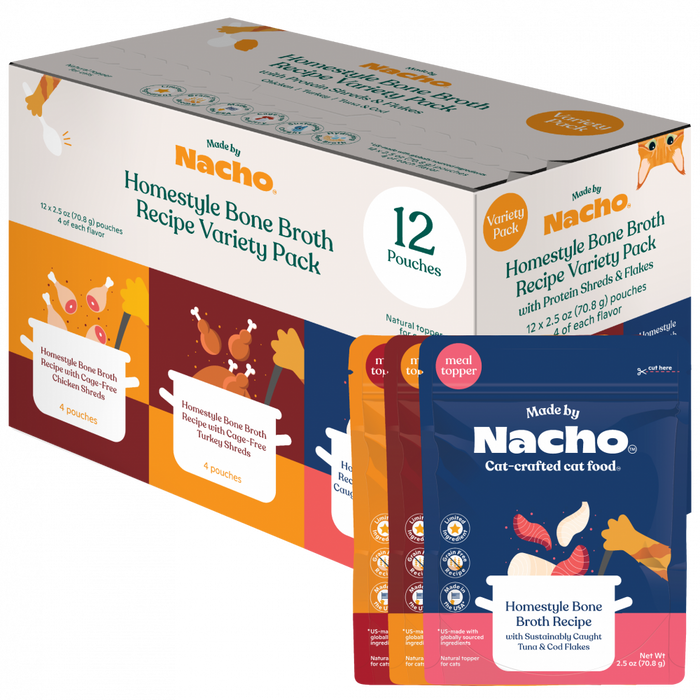 Made By Nacho Shredded And Diced With Bone Broth Variety