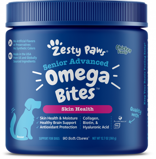 Zesty Paws Advanced Omega Senior Chicken Bites