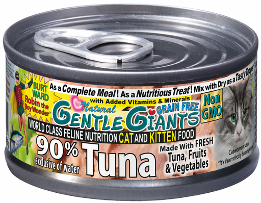 Gentle Giants Natural Non-GMO Tuna Cat & Kitten Can Food