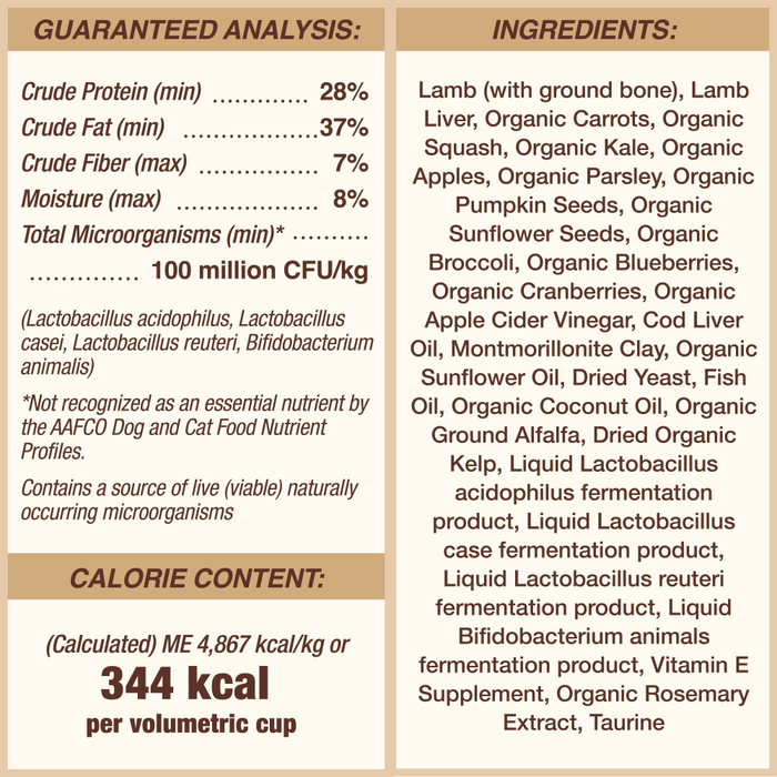 Primal Canine Lamb Formula Freeze-Dried Pronto