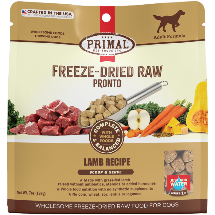 Primal Canine Lamb Formula Freeze-Dried Pronto