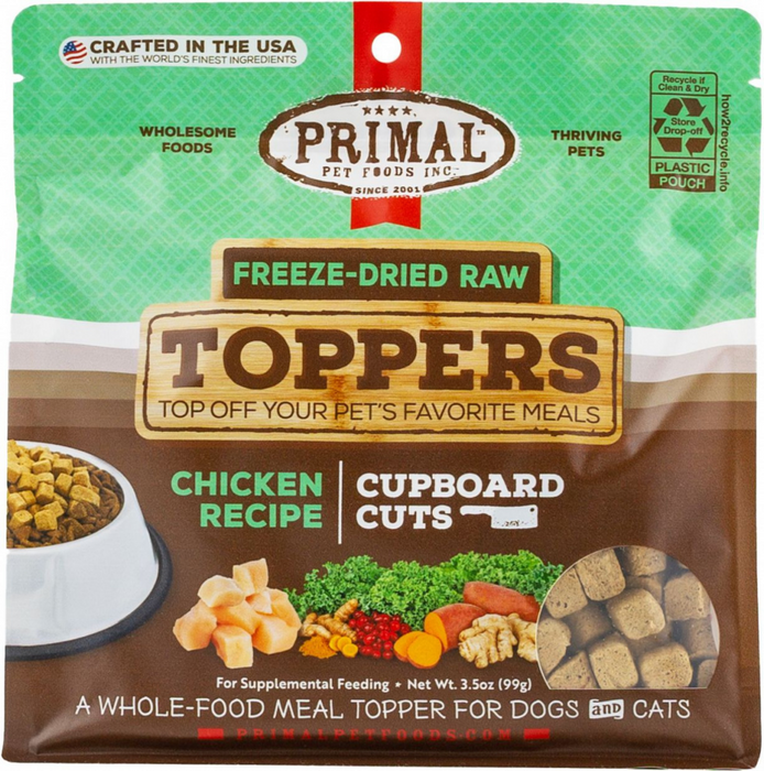 Primal Chicken Cupboard Cuts Dog & Cat Topper