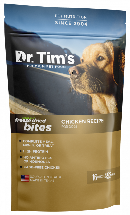 Dr. Tim's Vagabond Meal Topper Freeze Dried Chicken Bites