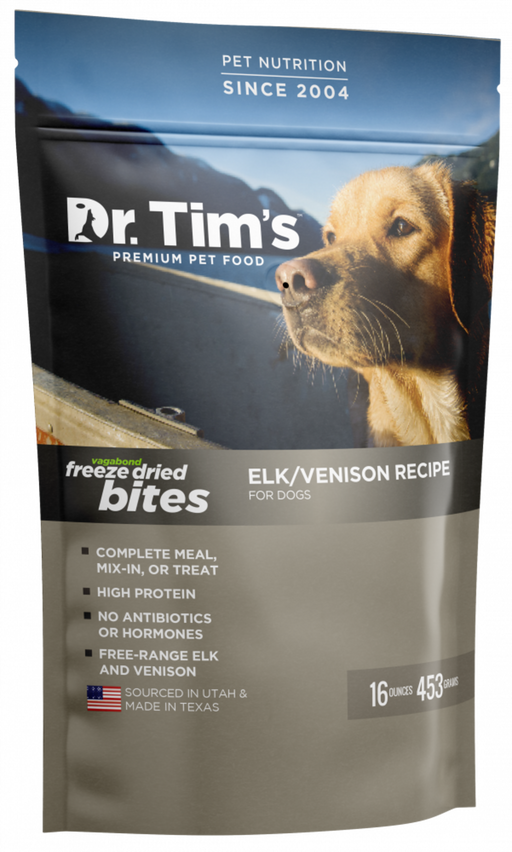 Dr. Tim's Vagabond Meal Topper Freeze Dried Elk Bites