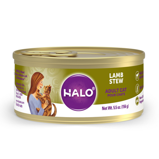 Halo Holistic Grain Free Adult Lamb Stew Canned Cat Food