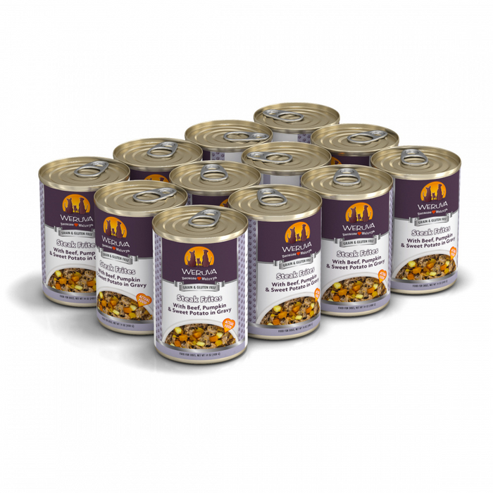 Weruva Steak Frites with Beef, Pumpkin & Sweet Potato in Gravy Canned Dog Food