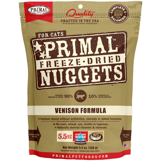 Primal Freeze Dried Nuggets Venison Formula Complete Diet for Cats