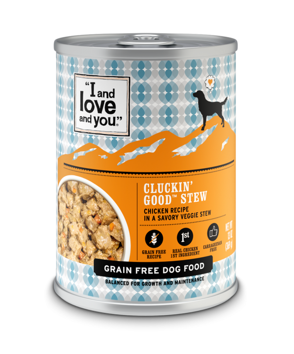 I and Love and You Grain Free Clucking Good Stew Canned Dog Food