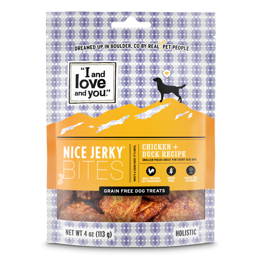 I And Love And You Nice Jerky Grain Free Chicken & Duck Dog Treats