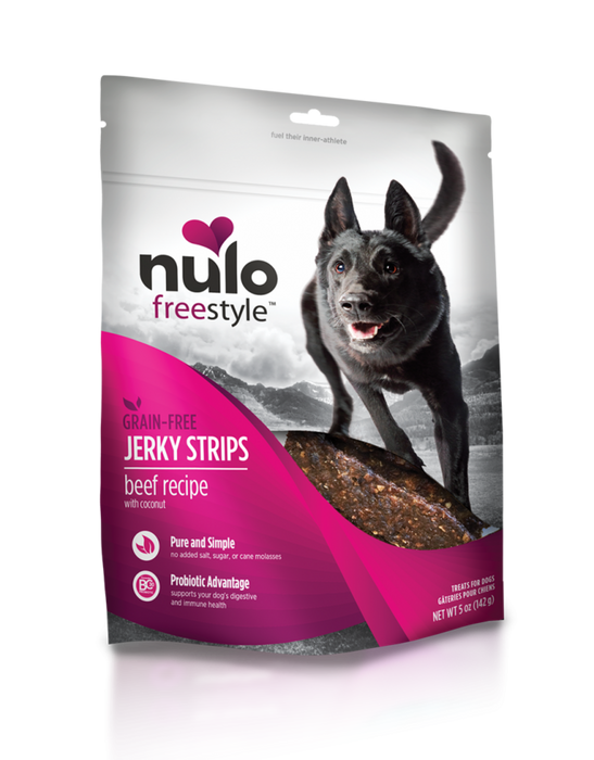 Nulo Freestyle Grain Free Beef & Coconut Recipe Jerky Dog Treats