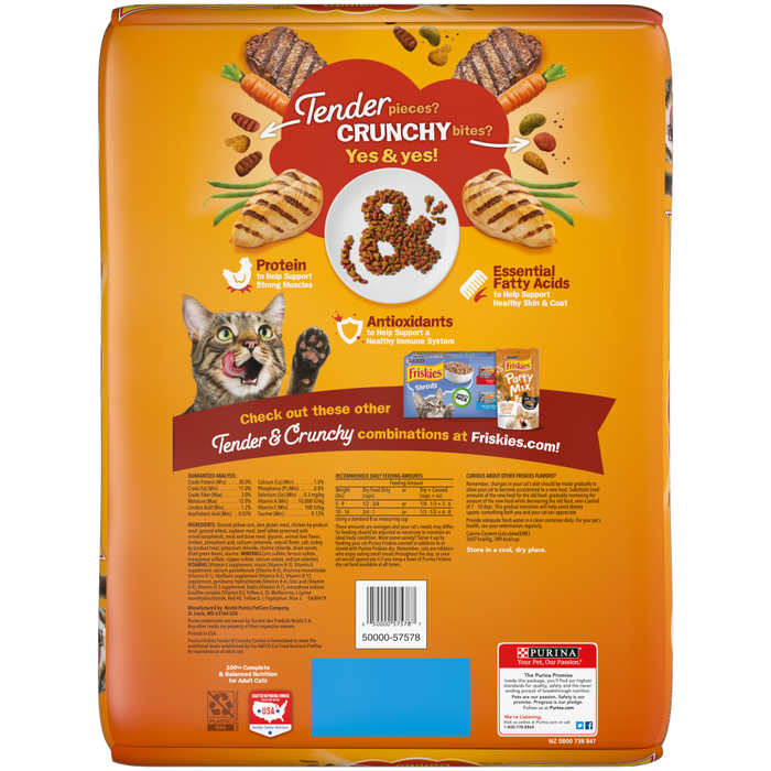 Friskies Tender and Crunchy Combo Dry Cat Food