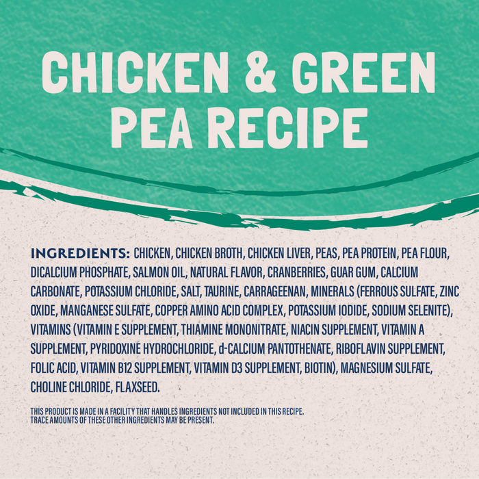 Natural Balance Limited Ingredient Chicken & Green Pea Recipe Canned Wet Cat Food