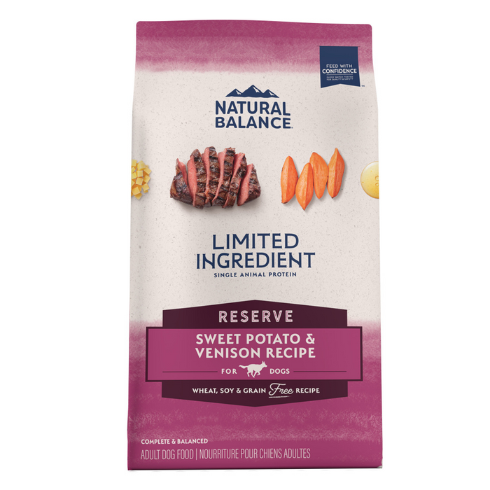 Natural Balance Limited Ingredient Reserve Grain Free Sweet Potato & Venison Recipe Dry Dog Food