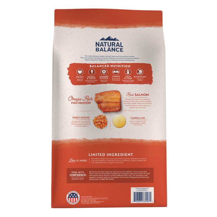 Natural Balance Limited Ingredient Grain Free Salmon & Sweet Potato Recipe Dry Dog Food