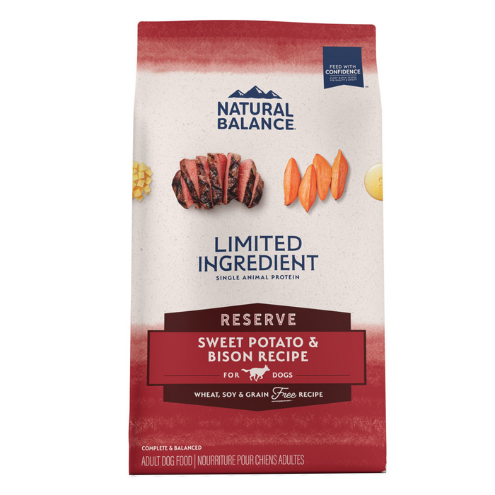 Natural Balance Limited Ingredient Reserve Grain Free Sweet Potato & Bison Recipe Dry Dog Food