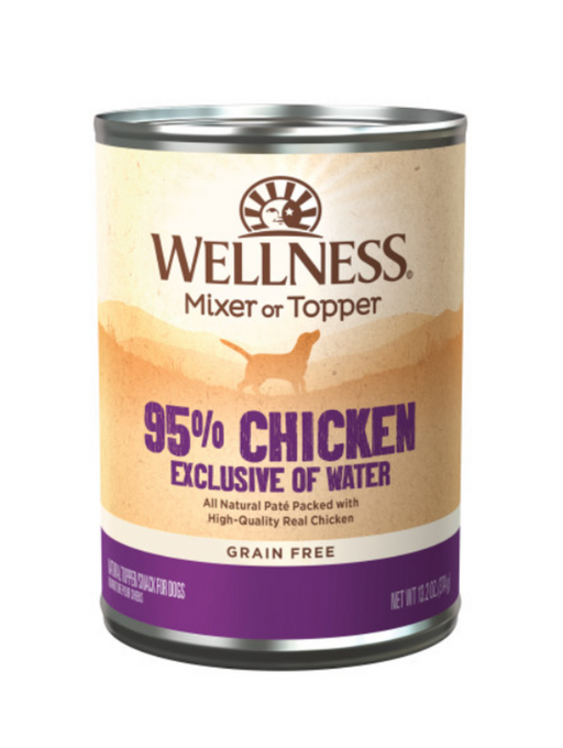 Wellness Natural Grain Free 95% Chicken Recipe Adult Wet Canned Dog Food