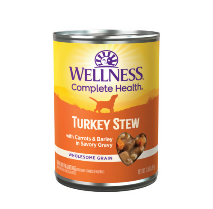 Wellness Natural Turkey Stew with Barley and Carrots Wet Canned Dog Food