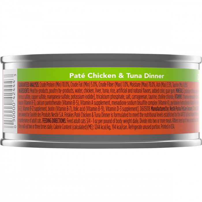 Friskies Pate Chicken And Tuna Dinner In Sauce Canned Cat Food