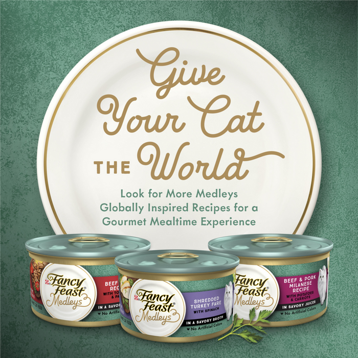 Fancy Feast Elegant Medleys Tuna Florentine Canned Cat Food