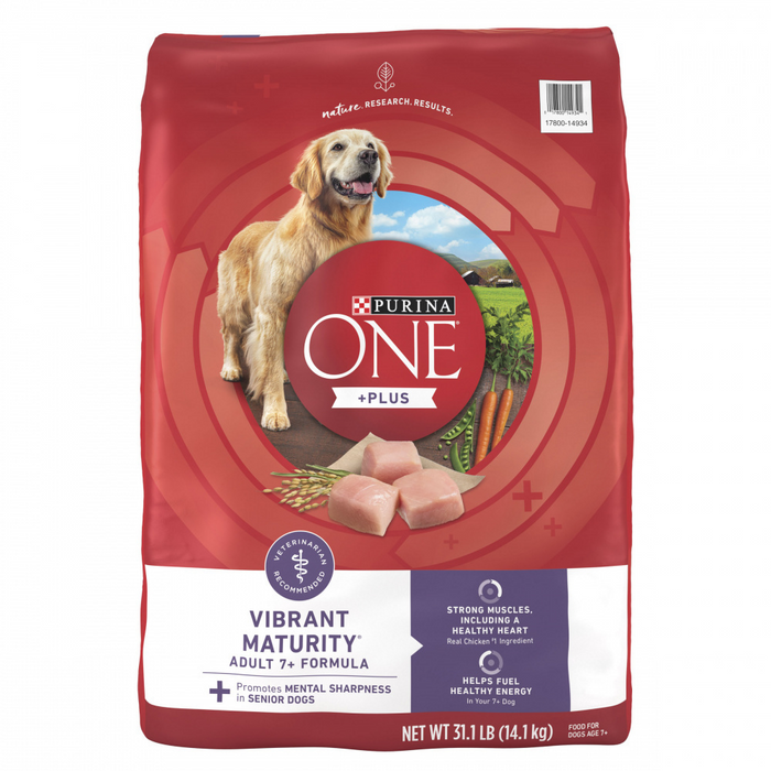 Purina ONE SmartBlend Vibrant Maturity 7+ Senior Formula Dry Dog Food