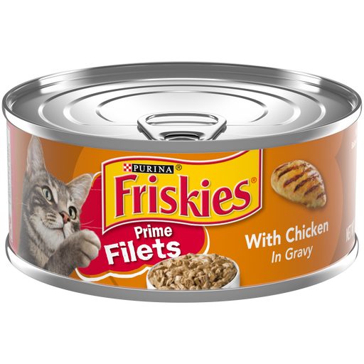 Friskies Prime Filets With Chicken In Gravy Canned Cat Food