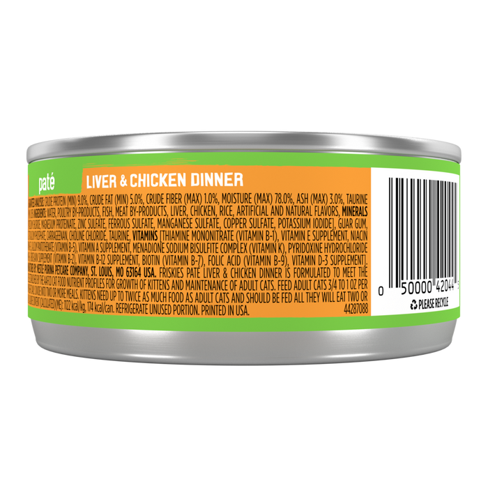 Friskies Pate Liver and Chicken Canned Cat Food