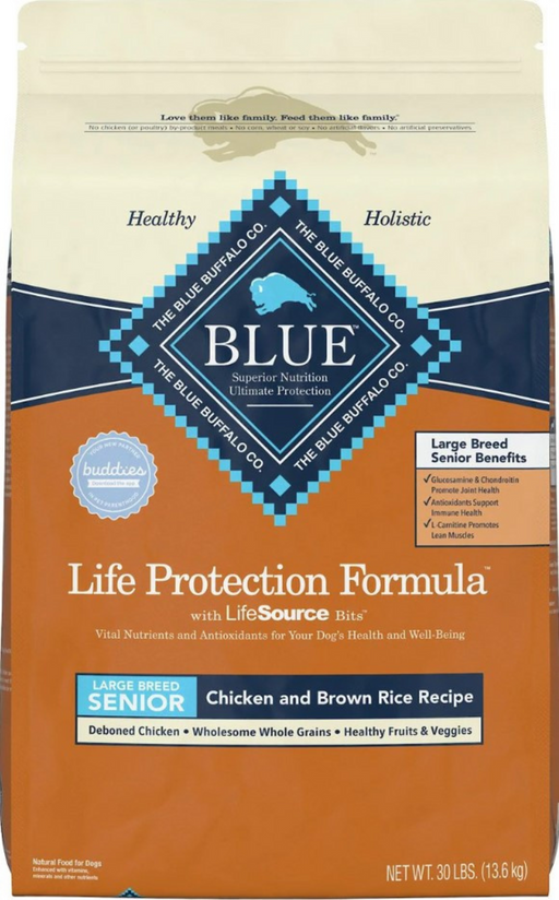 Blue Buffalo Life Protection Formula Large Breed Senior Chicken & Brown Rice Recipe Dry Dog Food