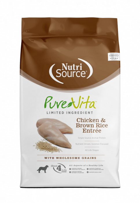 PureVita Chicken And Brown Rice Dry Dog Food