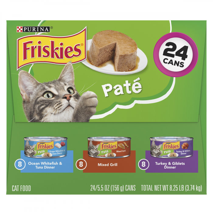 Friskies Classic Pate Variety Pack Canned Cat Food